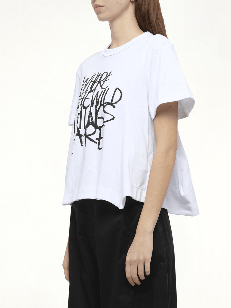 WHERE THE WILD THINGS ARE Cotton Jersey T-Shirt in White