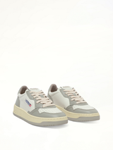 Medalist Low Sneakers in White/Vapor Front View | AUTRY