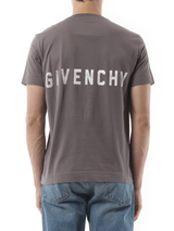 Givenchy Four G Dyed Logo T-Shirt in Quartz Grey