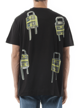 Givenchy U-Lock Print T-Shirt in Black