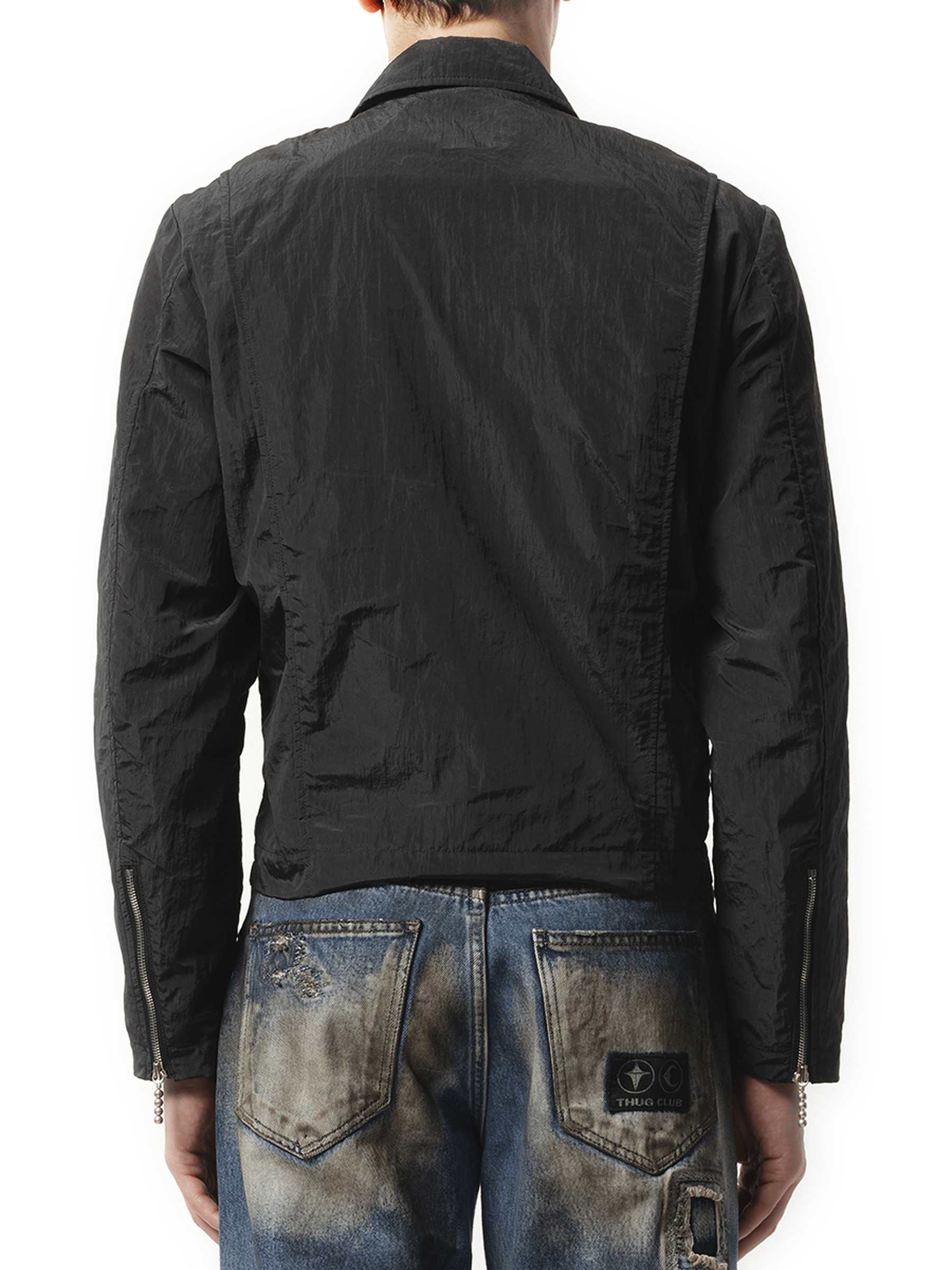 Thug Club Scarred Bio Soldier Jacket in Black