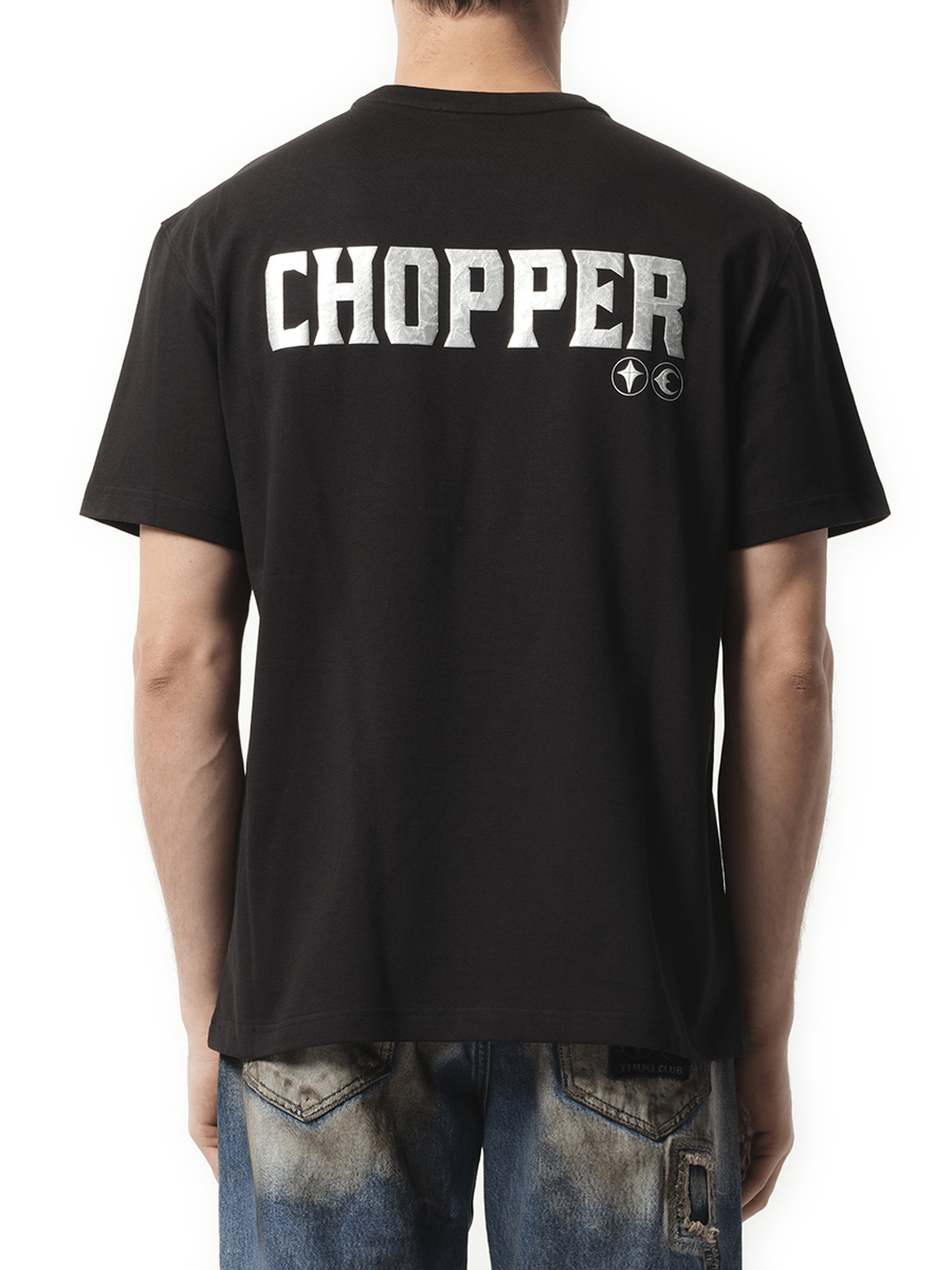 Thug Club Chopper Icon T-Shirt in Black
