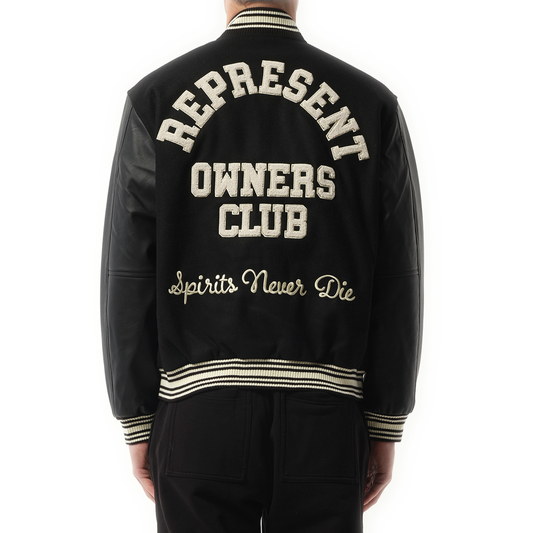 Owners Club Varsity Jacket in Black
