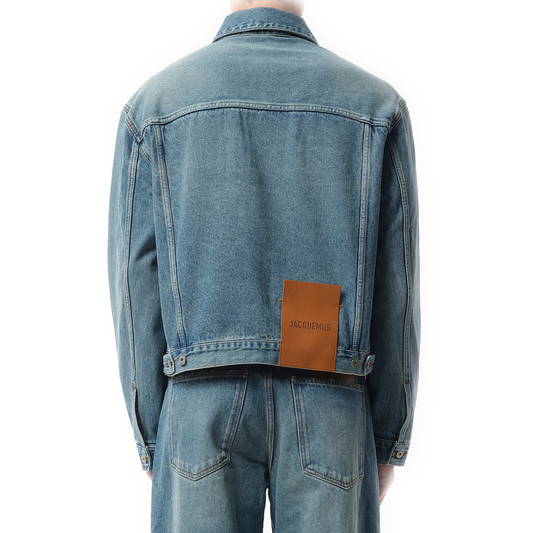 La Veste Denim in Blue/Tabac