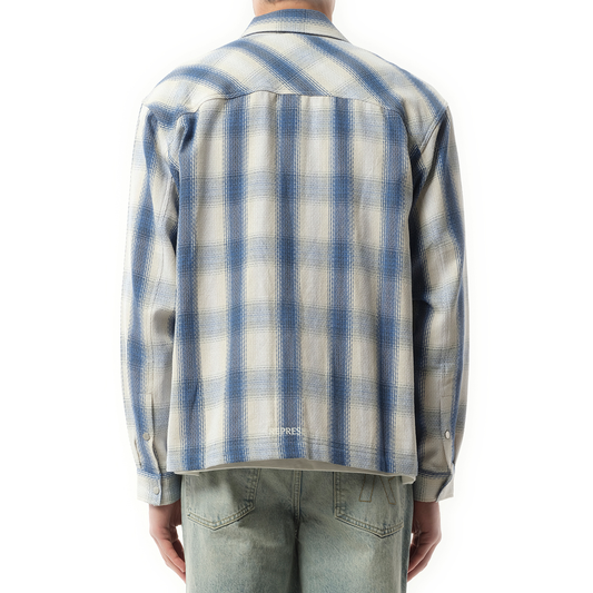 Season Flannel Shirt in Mid Blue