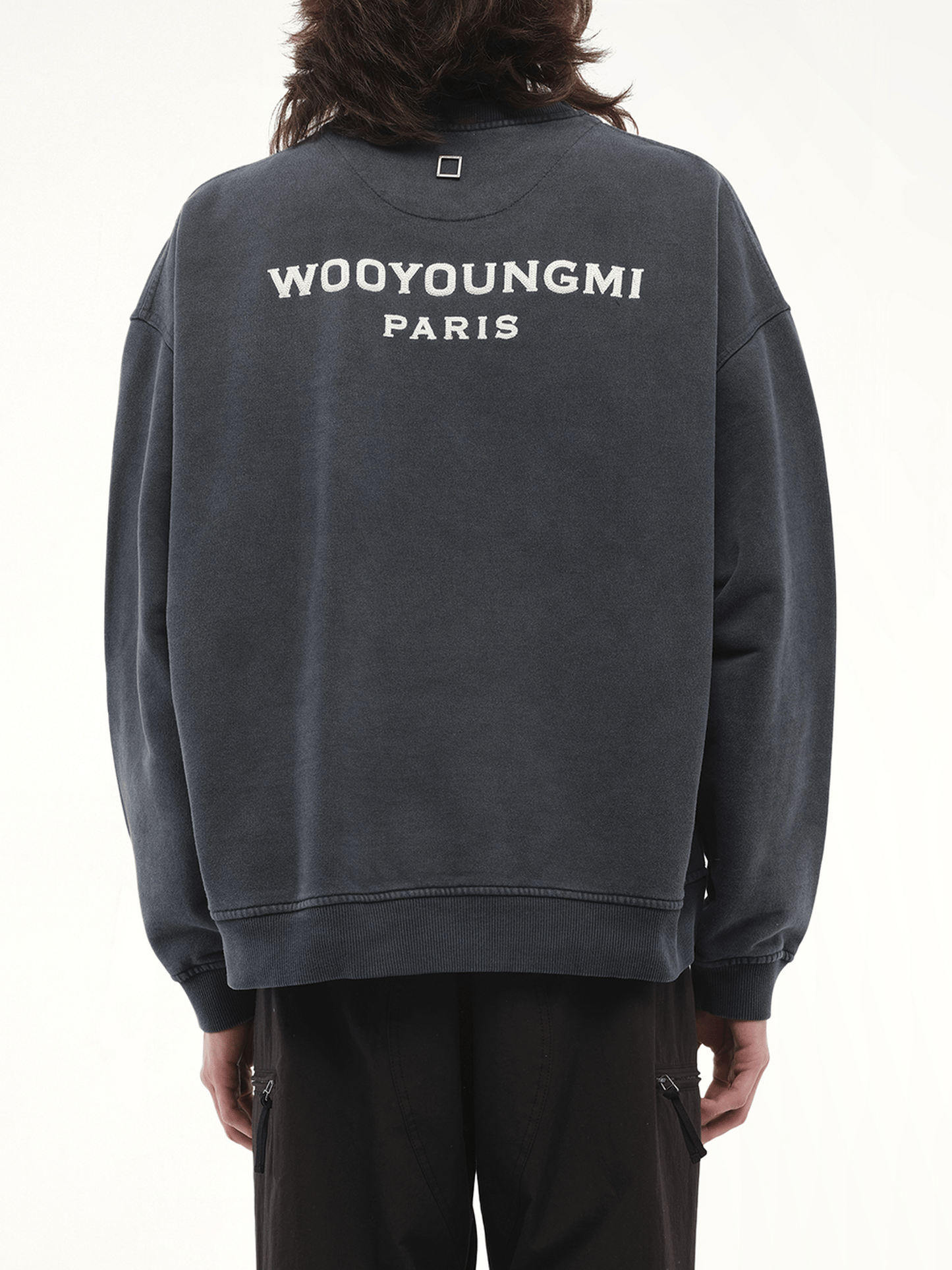 Wooyoungmi Garment Dyed Sweatshirt in Grey