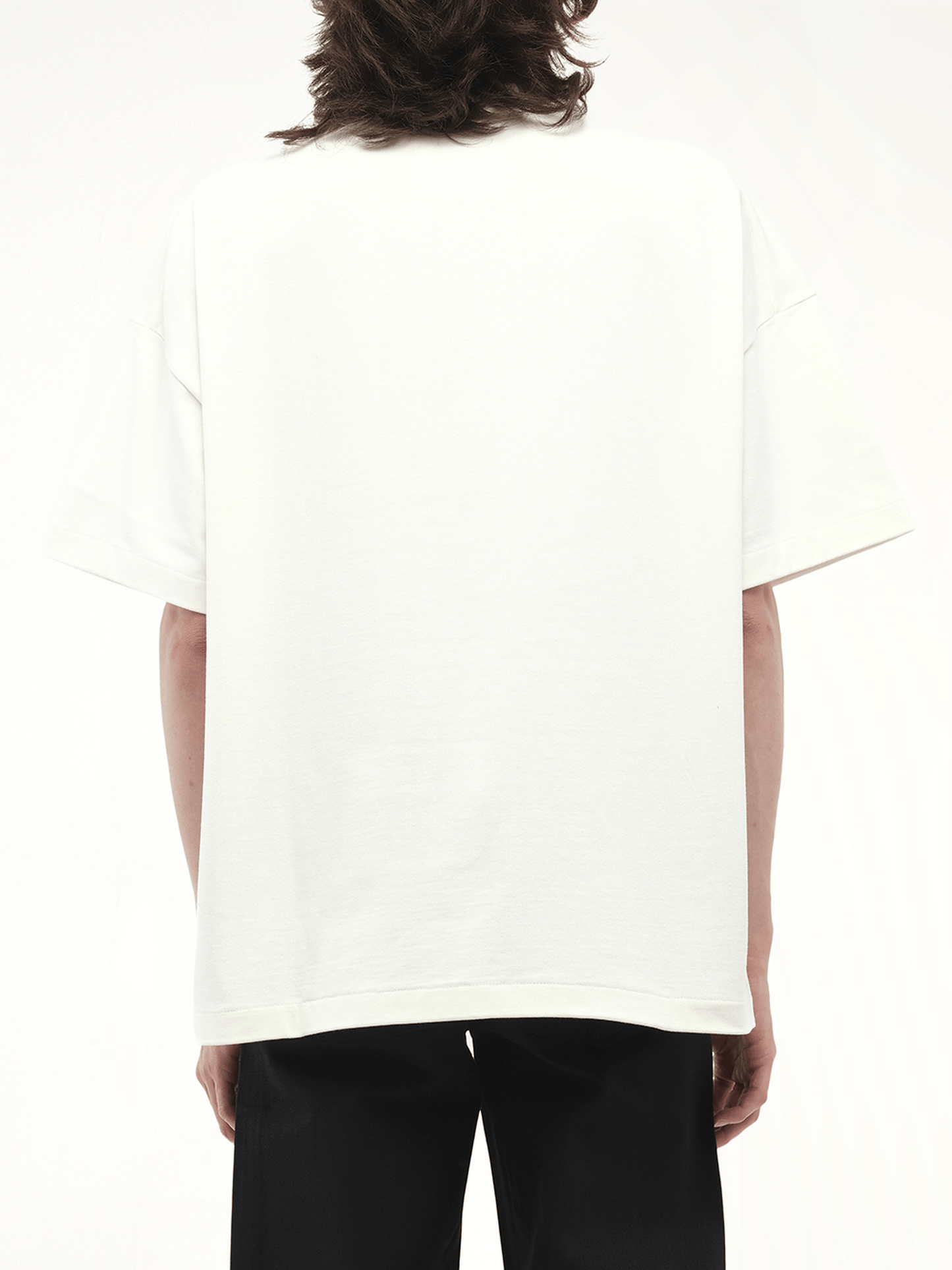 Jil Sander Logo Flag T-Shirt in Porcelain