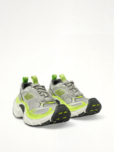 6XL Sneaker in Grey/White/Green/Fluo Yellow Front View | BALENCIAGA