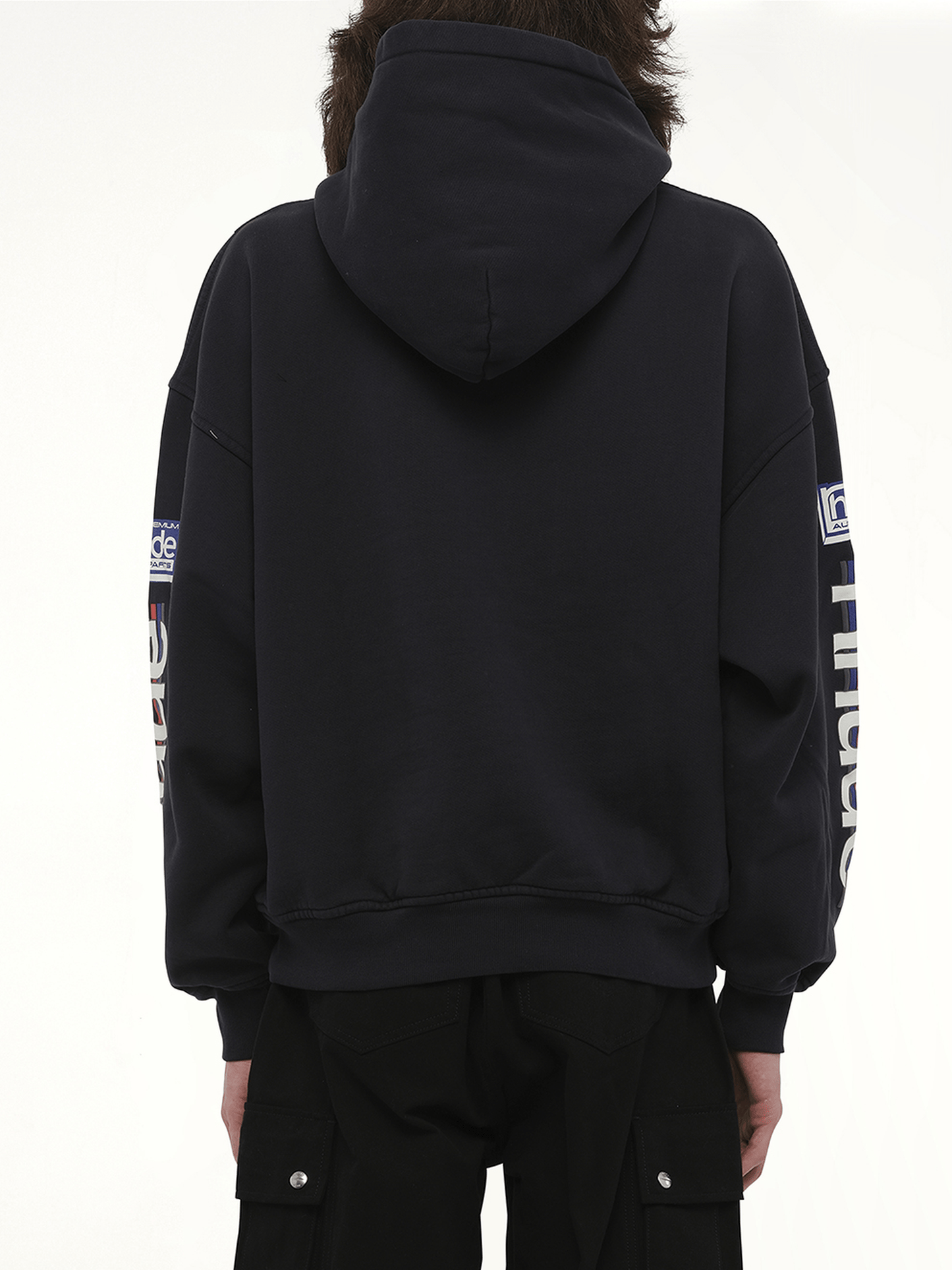 Rhude Petrol Patch Hoodie in Vintage Black
