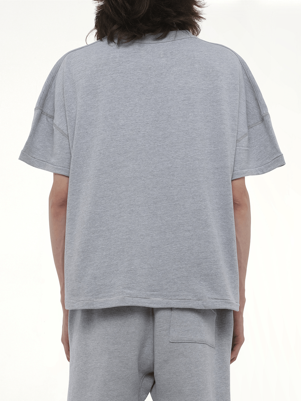 Rhude Classique Reverse T-Shirt in Heather Gray
