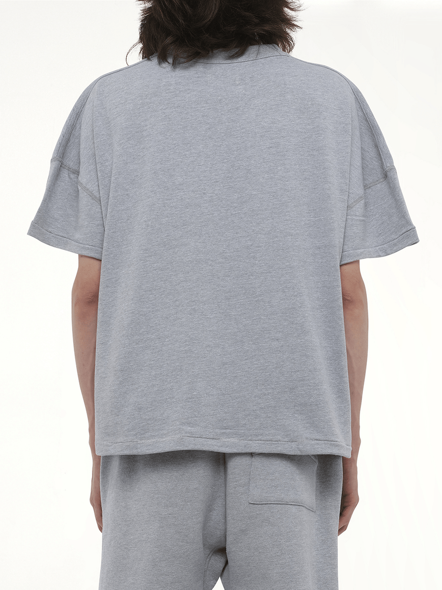 Rhude Classique Reverse T-Shirt in Heather Gray