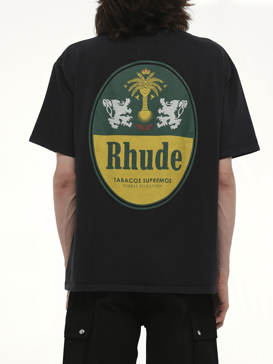 Rhude Rhude Tabaco T-Shirt in Vintage Black