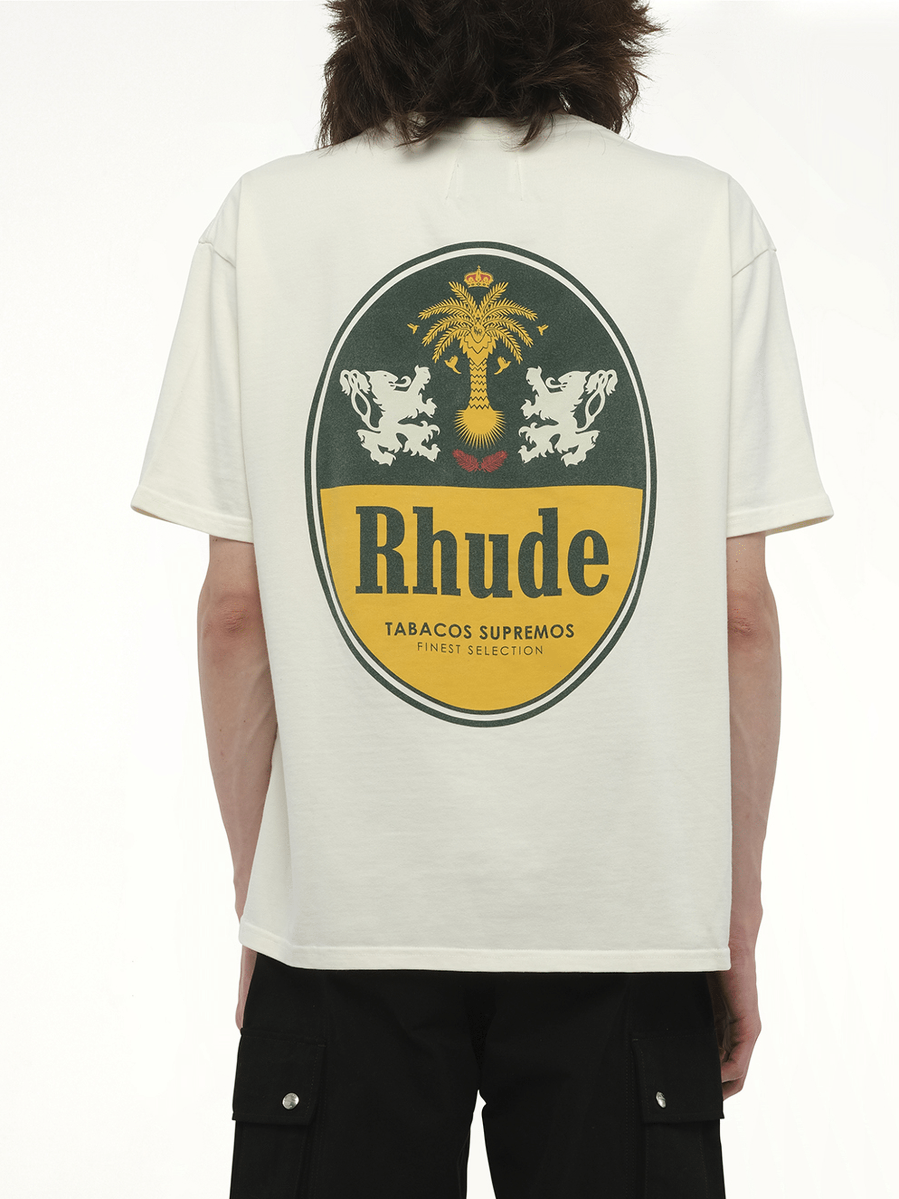 Rhude Rhude Tabaco T-Shirt in Vintage White