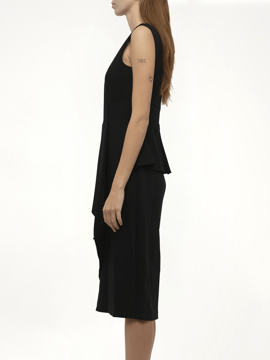AMQ - Scuba Wool Dress in Black000