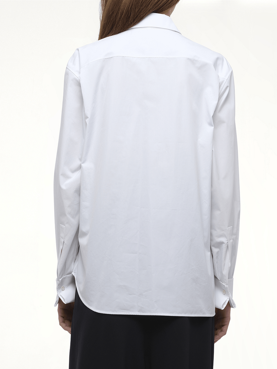 Loewe Draped Logo Shirt in White