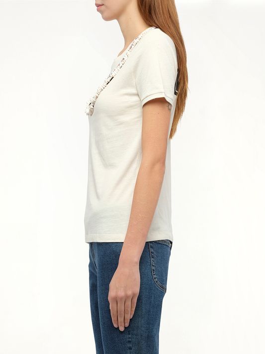 Loewe x Paula T-Shirt Necklaces in Calico