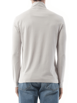 Givenchy Faded Logo Dyed Long Sleeve T-Shirt in Cloud Grey