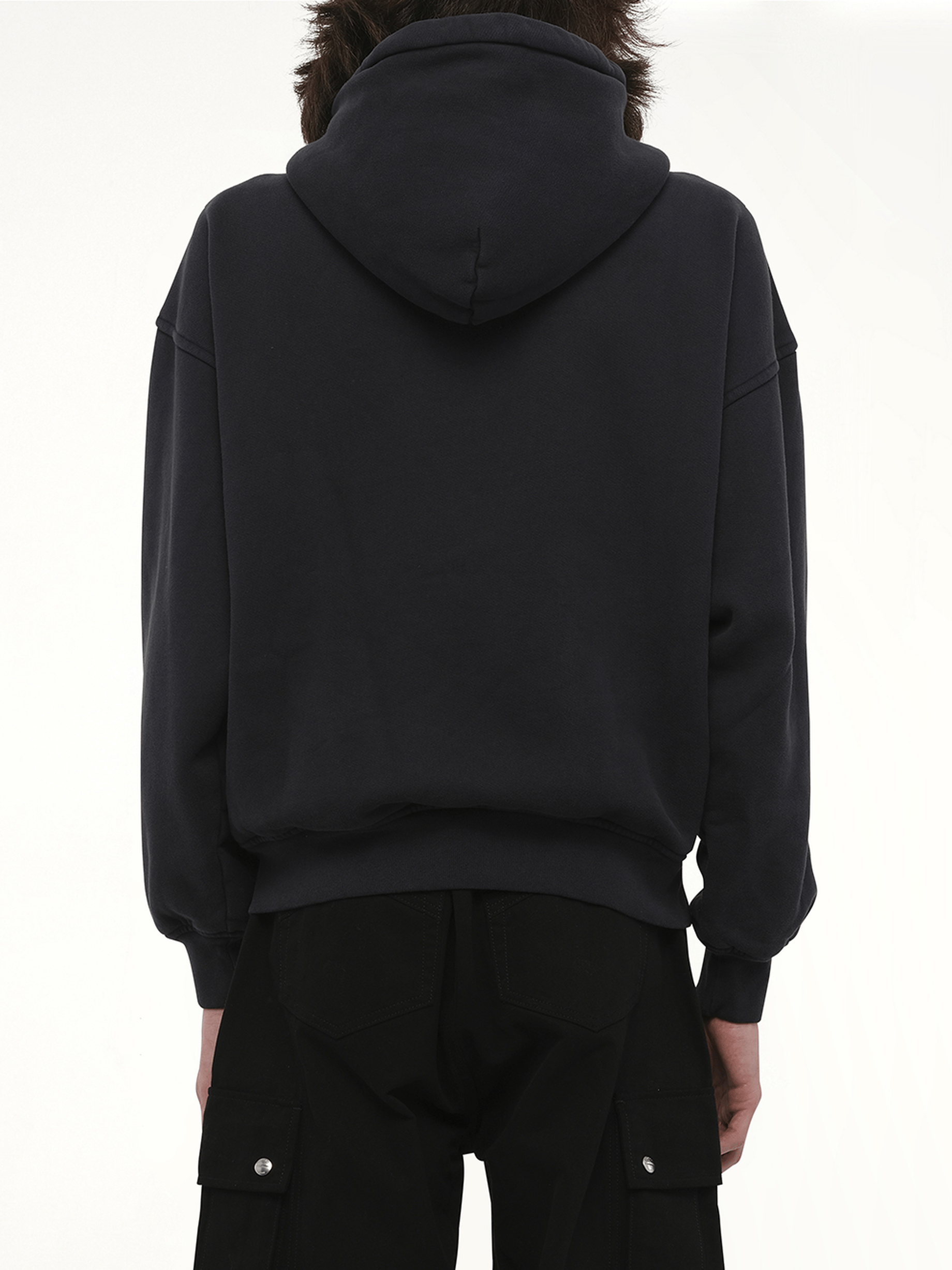 Rhude Monaco Regatta Full-Zip Hoodie in Vintage Black