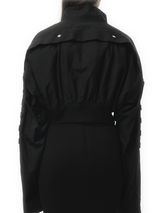 Rick Owens Anthem Flight Jacket in Black