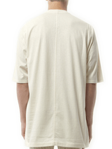 Rick Owens Jumbo SS "Holding Hands" T-Shirt in Natural/Black