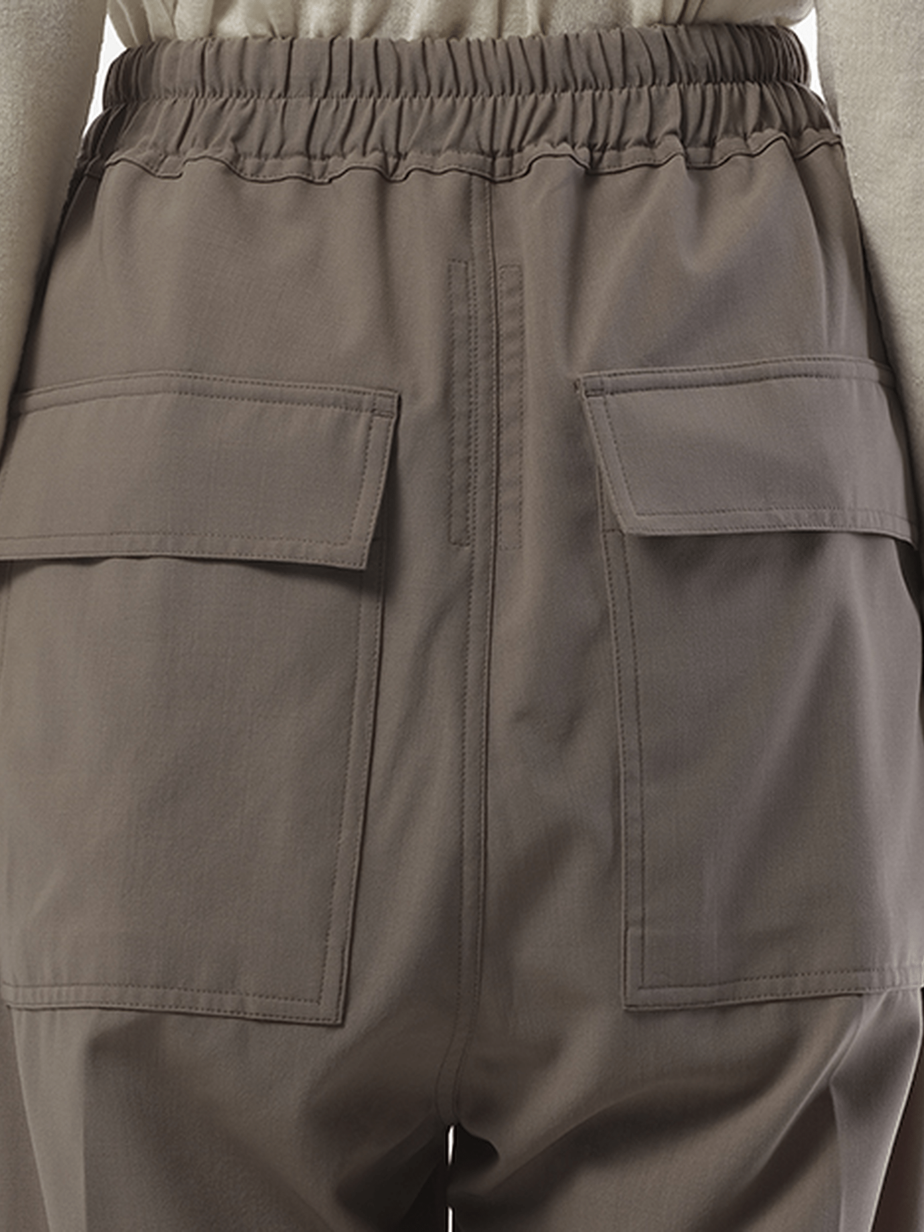 Rick Owens Drawstring Astaires Cropped in Dust