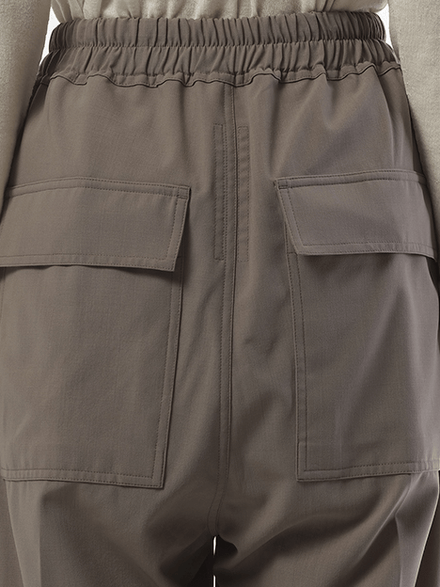 Rick Owens Drawstring Astaires Cropped in Dust