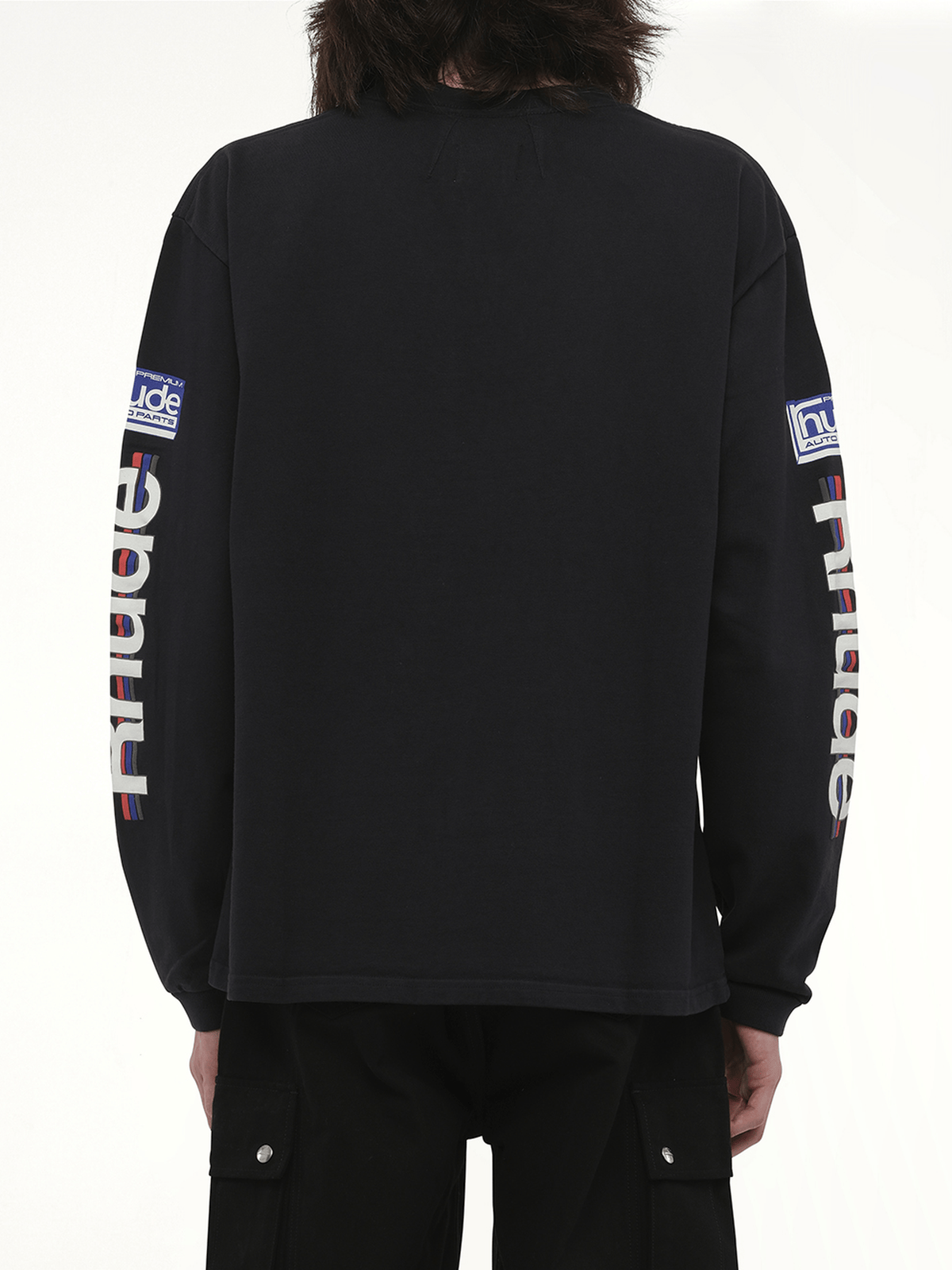 Rhude Petrol Patch Long Sleeve T-Shirt in Vintage Black