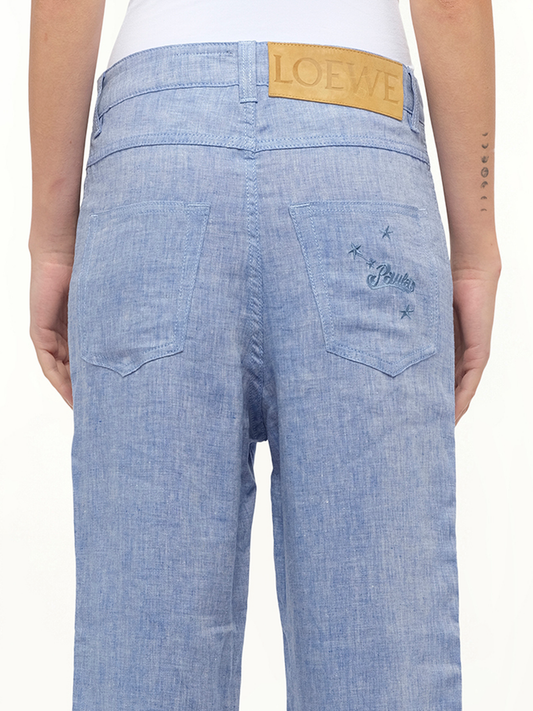 Loewe x Paula Fisherman Pants in Light Blue