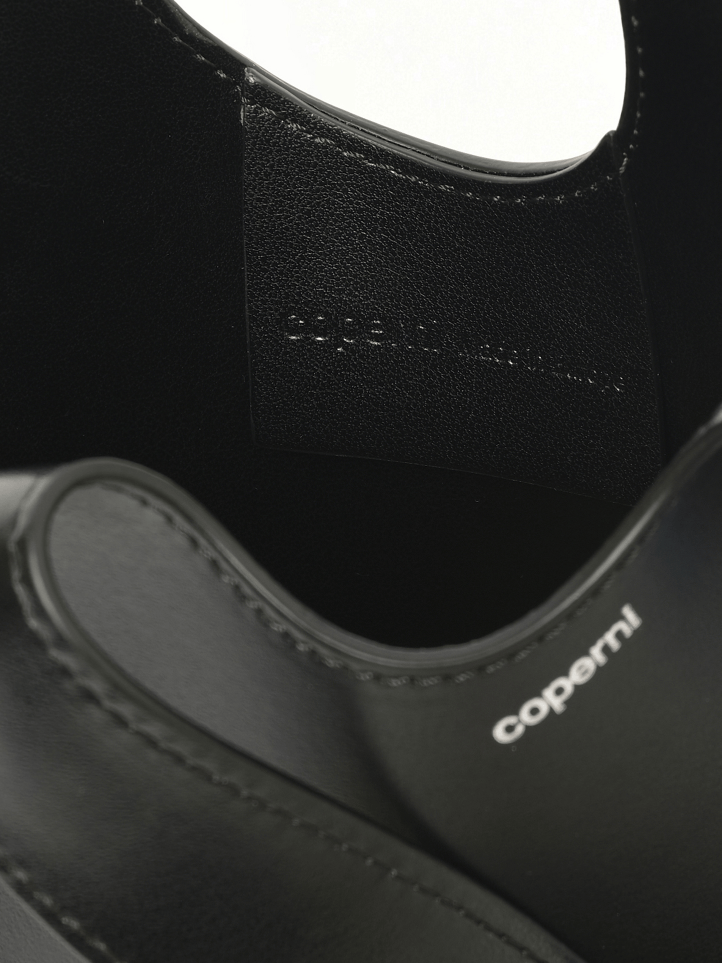 Coperni Crossbody Baby Heart Tote Bag in Black