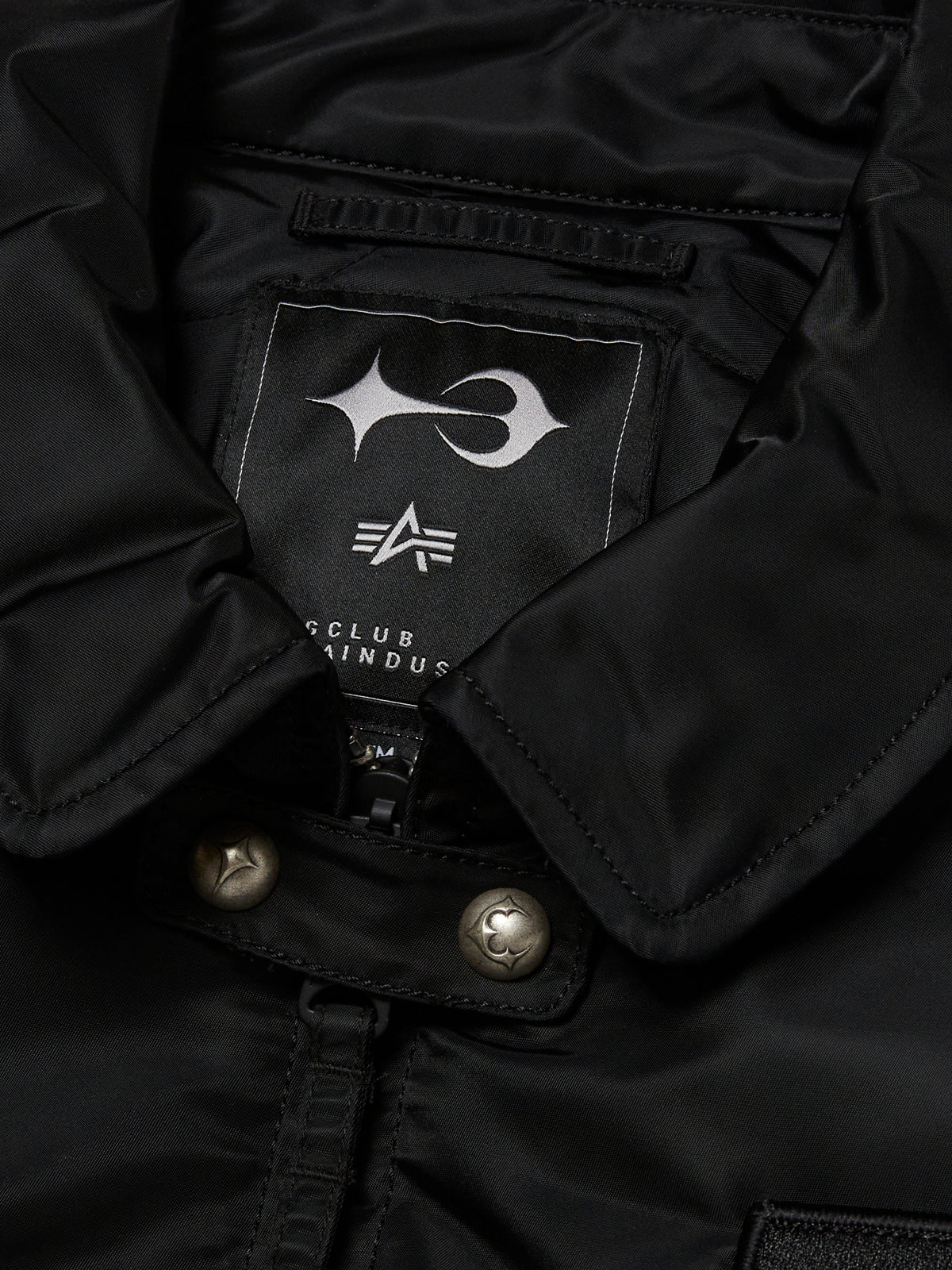 TC x Alpha Industries 봄버 재킷 (스파이크 버전) 블랙