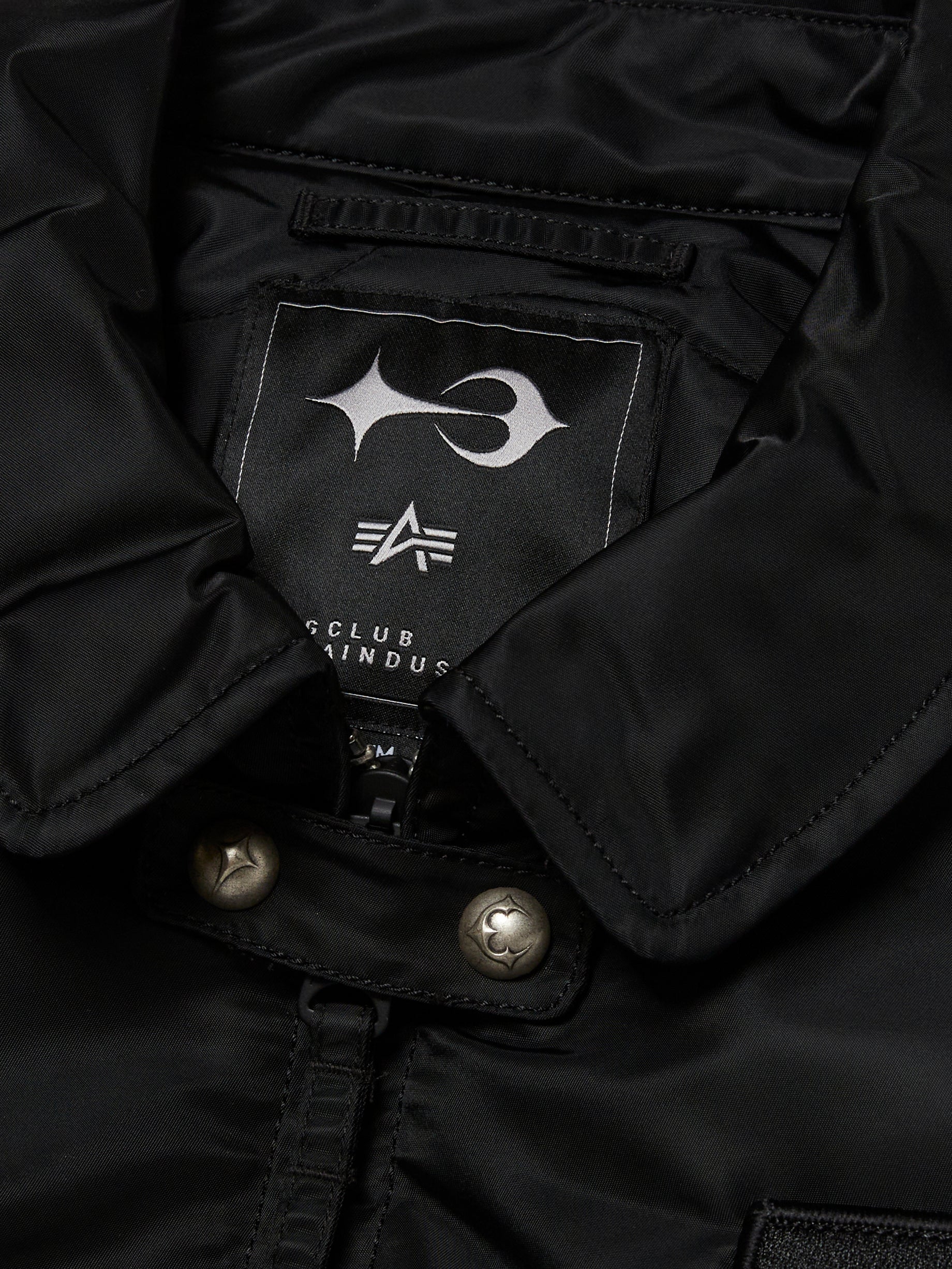 TC x Alpha Industries 봄버 재킷 (스파이크 버전) 블랙