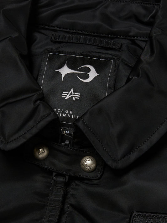 TC x Alpha Industries Bomber Jacket (Spike Ver) in Black