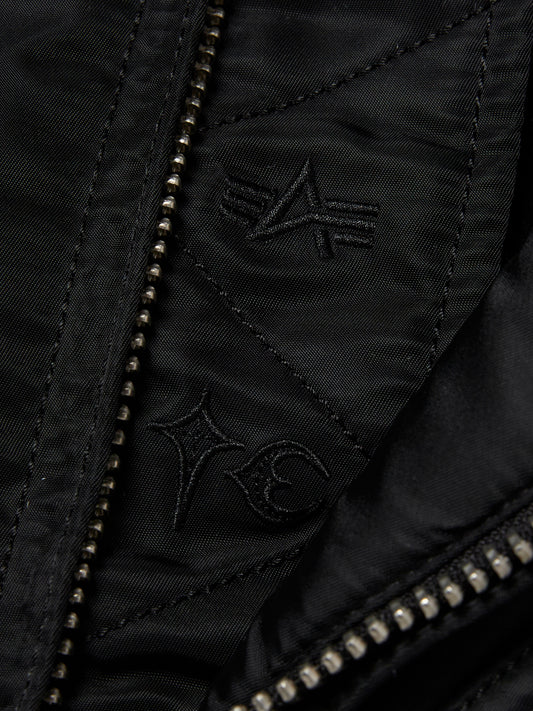 TC x Alpha Industries Bomber Jacket (Spike Ver) in Black