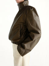 Zipped Blouson in Truffle