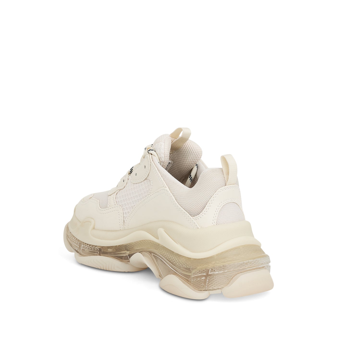 Triple S Clear Sole Sneakers in Light Beige