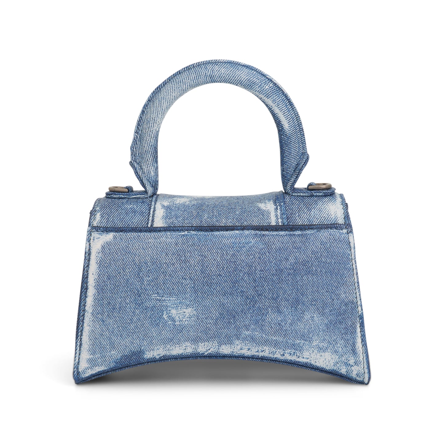 Hourglass XS Handbag in Denim Printed in Blue