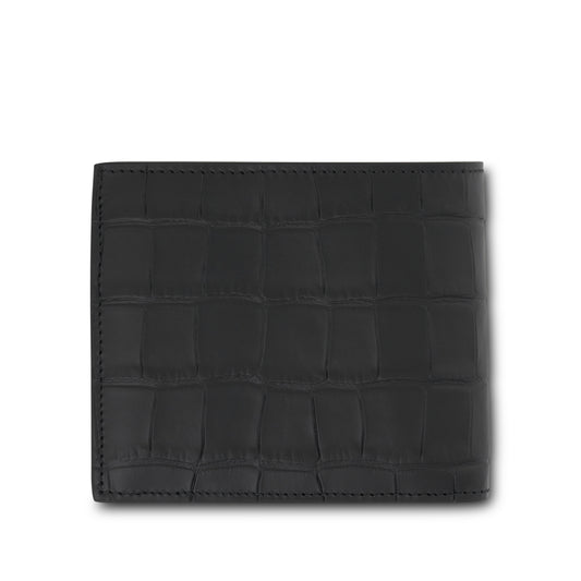 Cash Square Folded Coin Wallet in Black/White