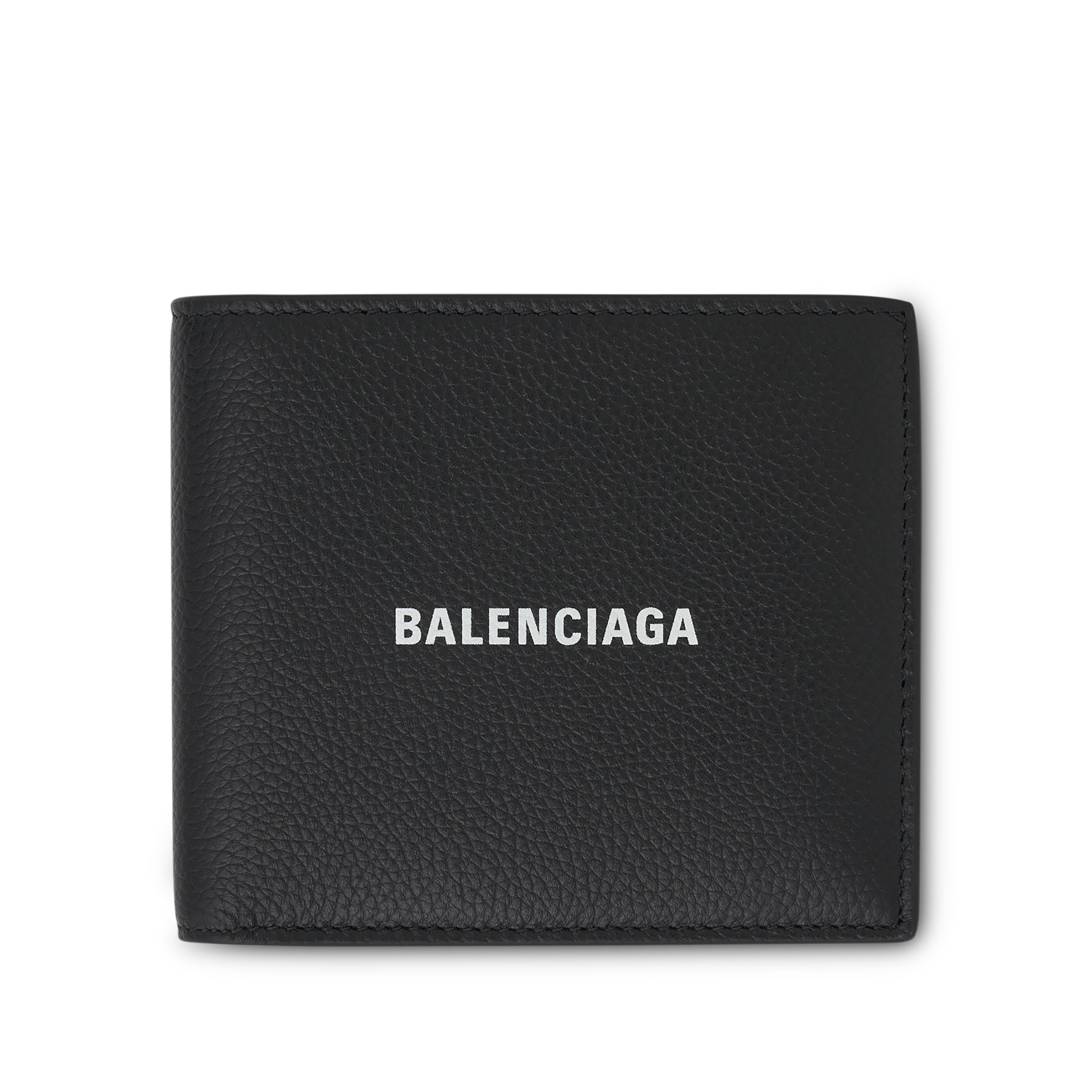 Cash Square Folded Wallet in Black/White