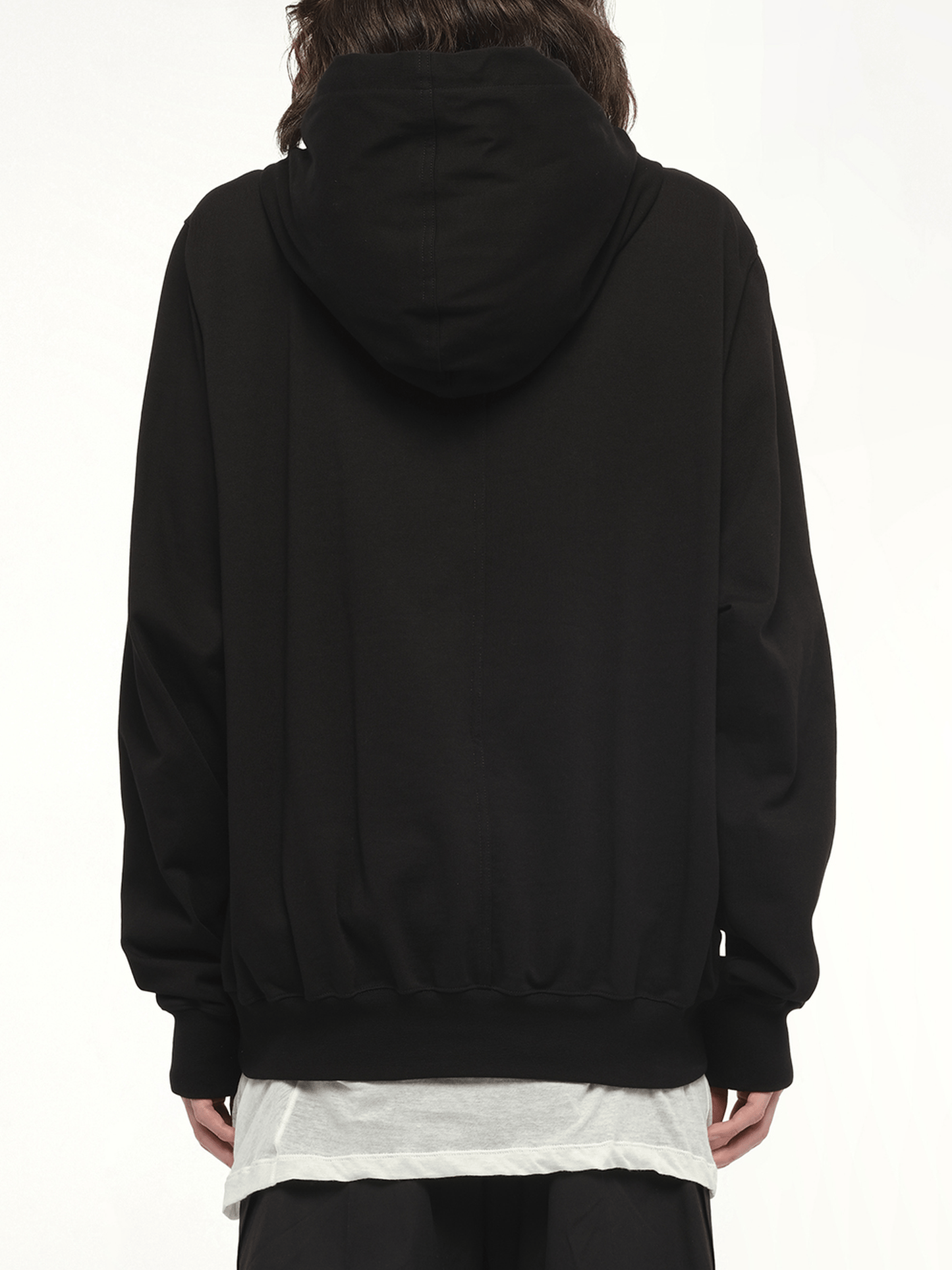 Drawstring Hoodie in Black