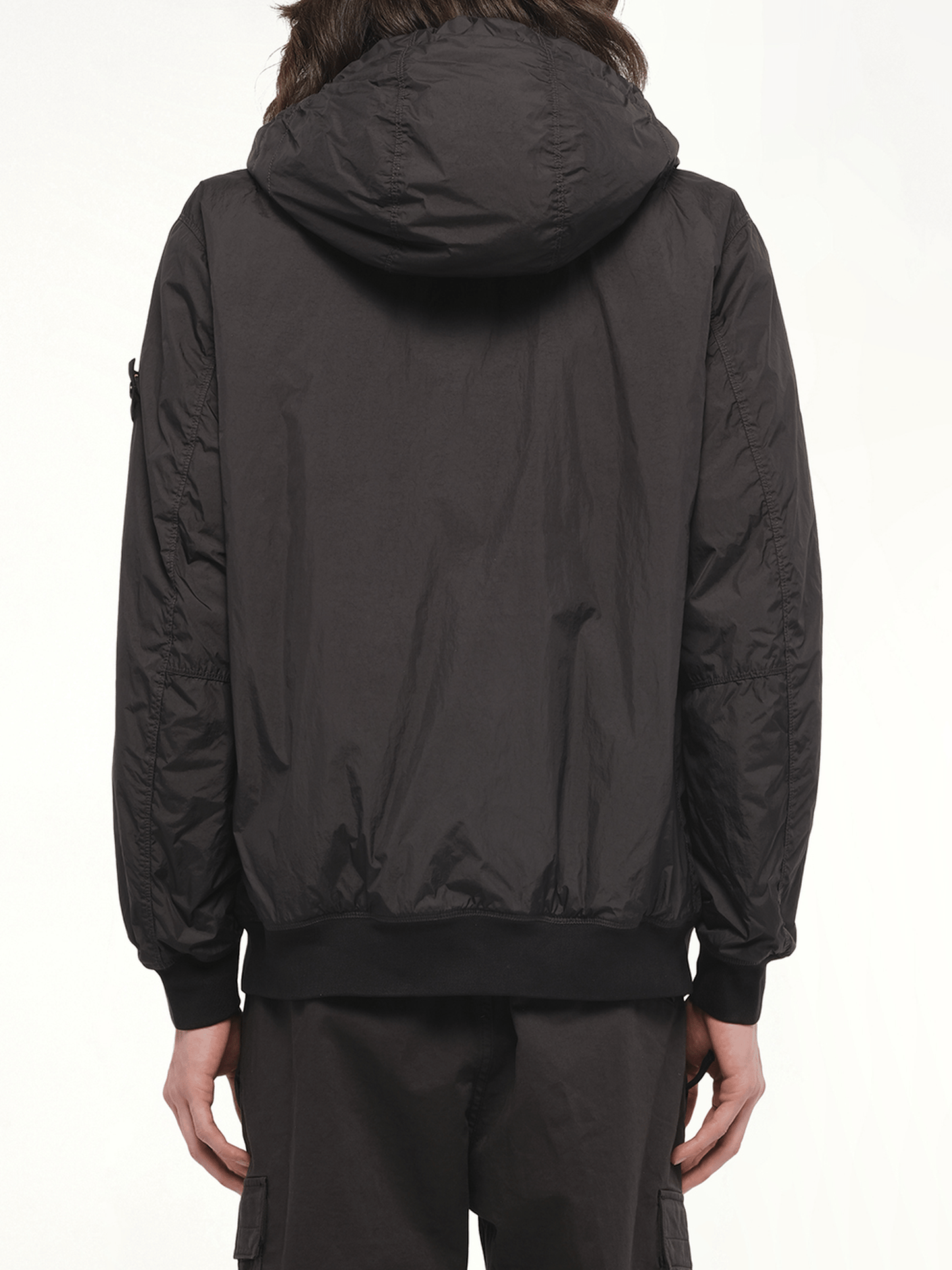 410001 Garment Dyed Crinkle Reps Jacket in Black