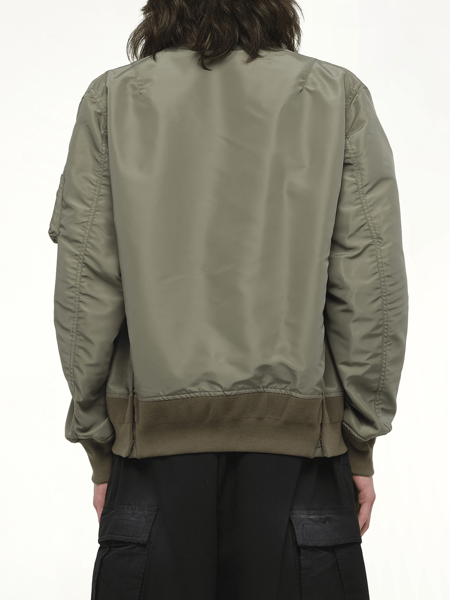 Nylon Twill Blouson in Khaki