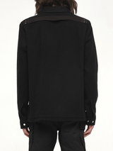 Wool Brad Jacket in Black