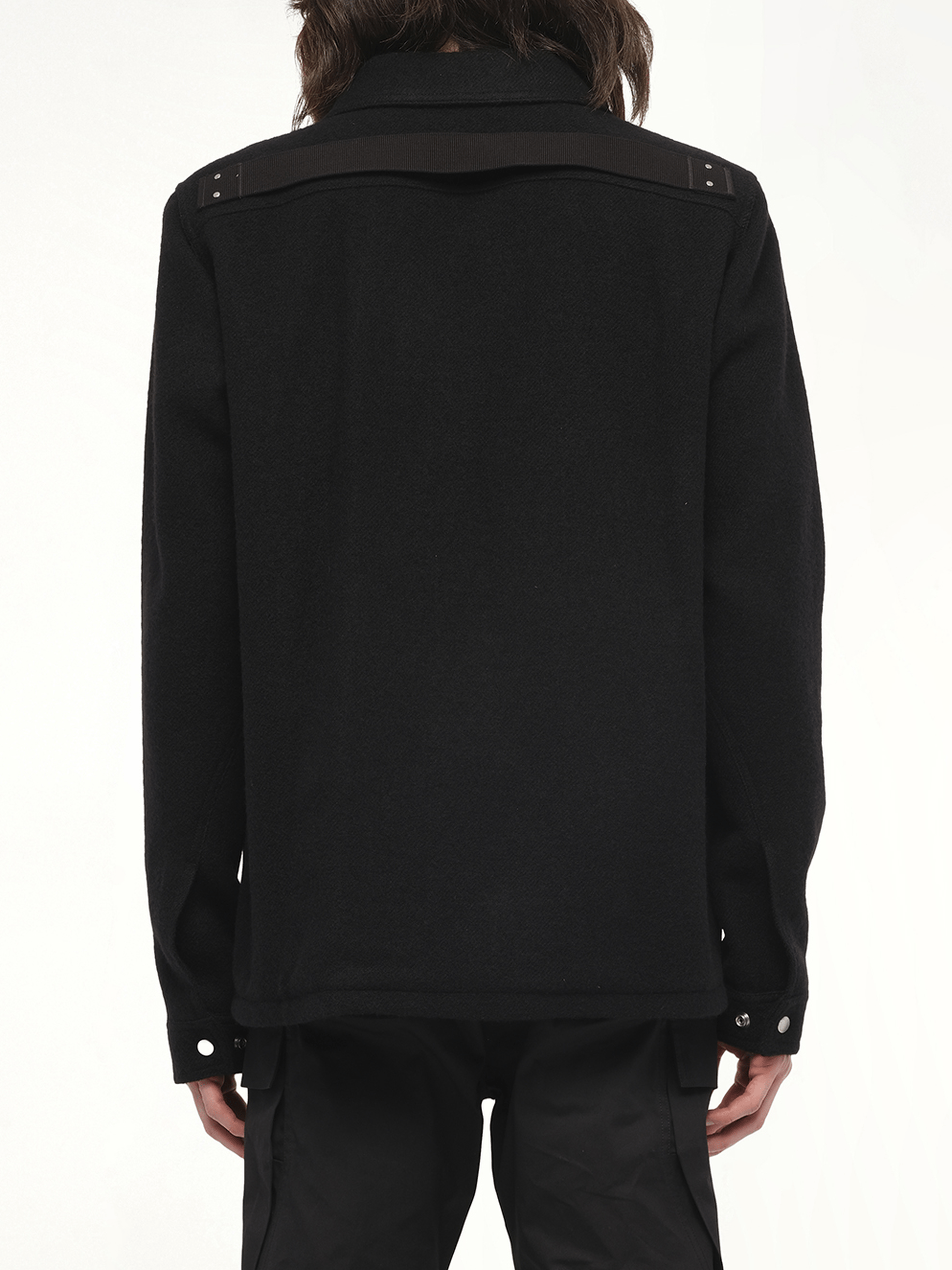 Wool Brad Jacket in Black
