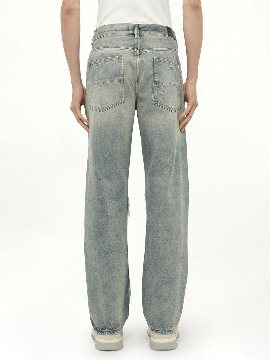 Suede Straight MX1 Jeans in Antique Indigo