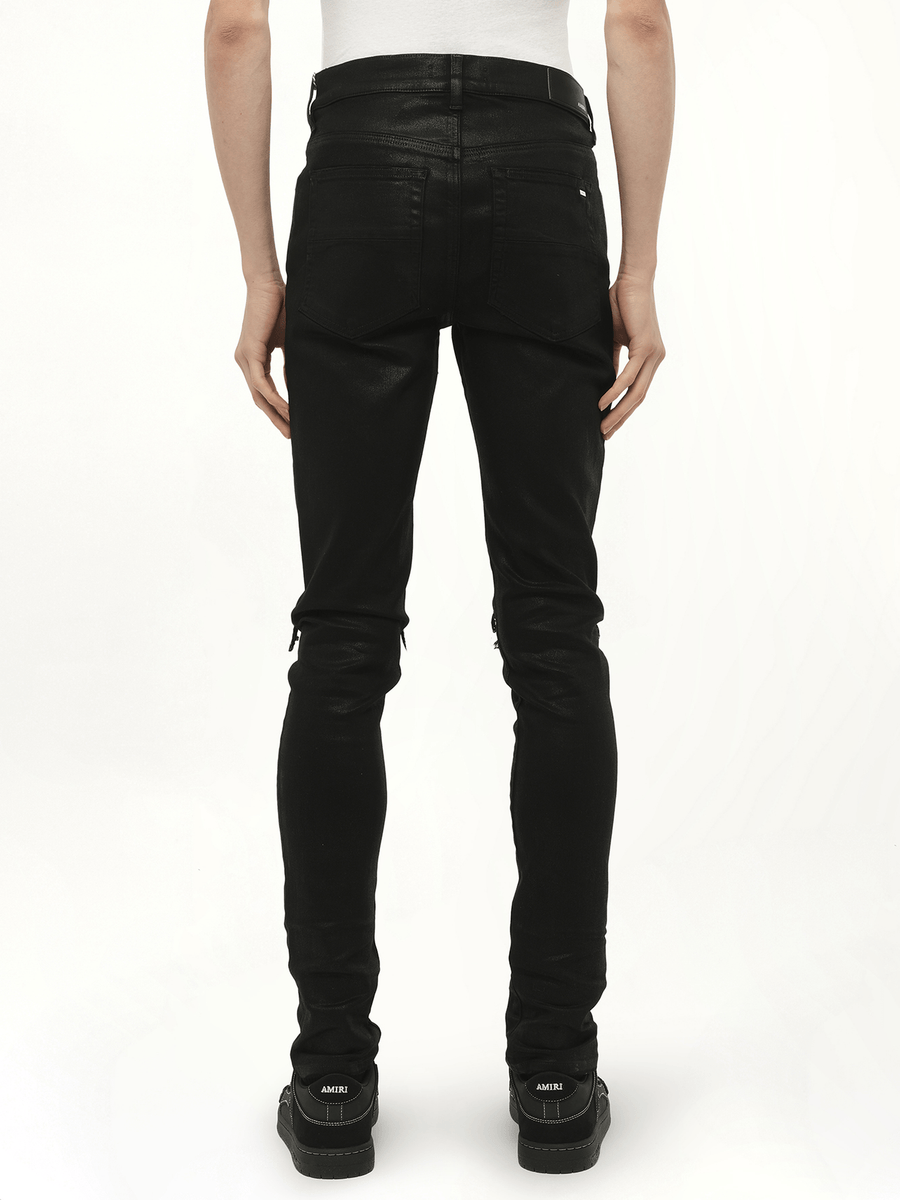 Waxed MX1 Jeans in Black Wax