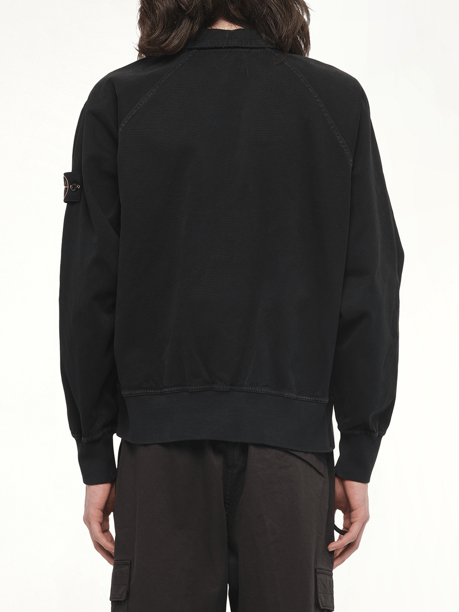 610005 Giubbotto Zip Up Cardigan in Black