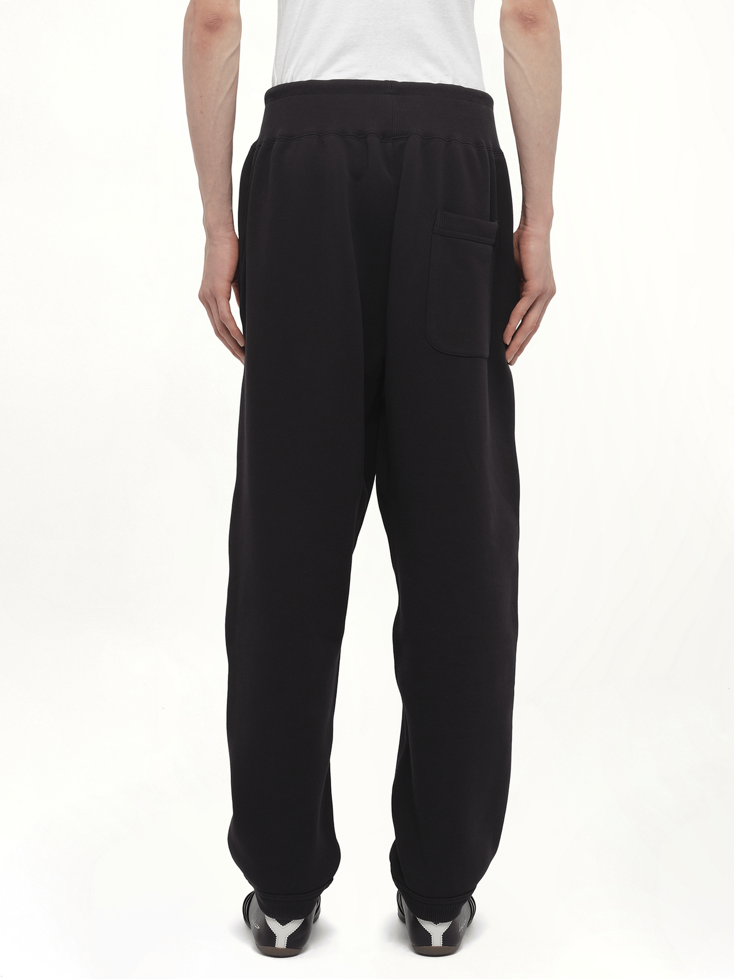 Cuffed Track Pant in Black