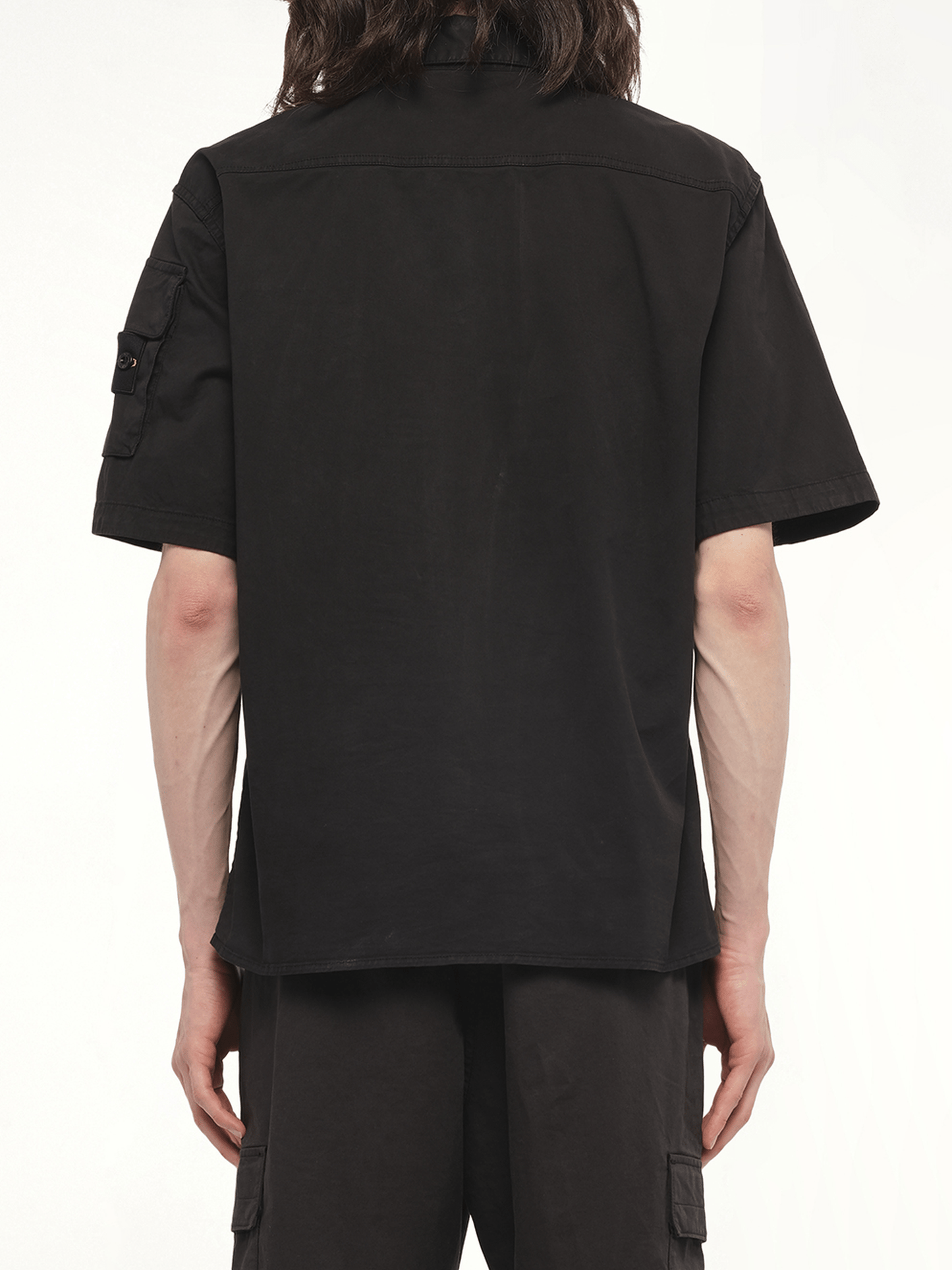 110000 Supima Shirt M/Corta in Black