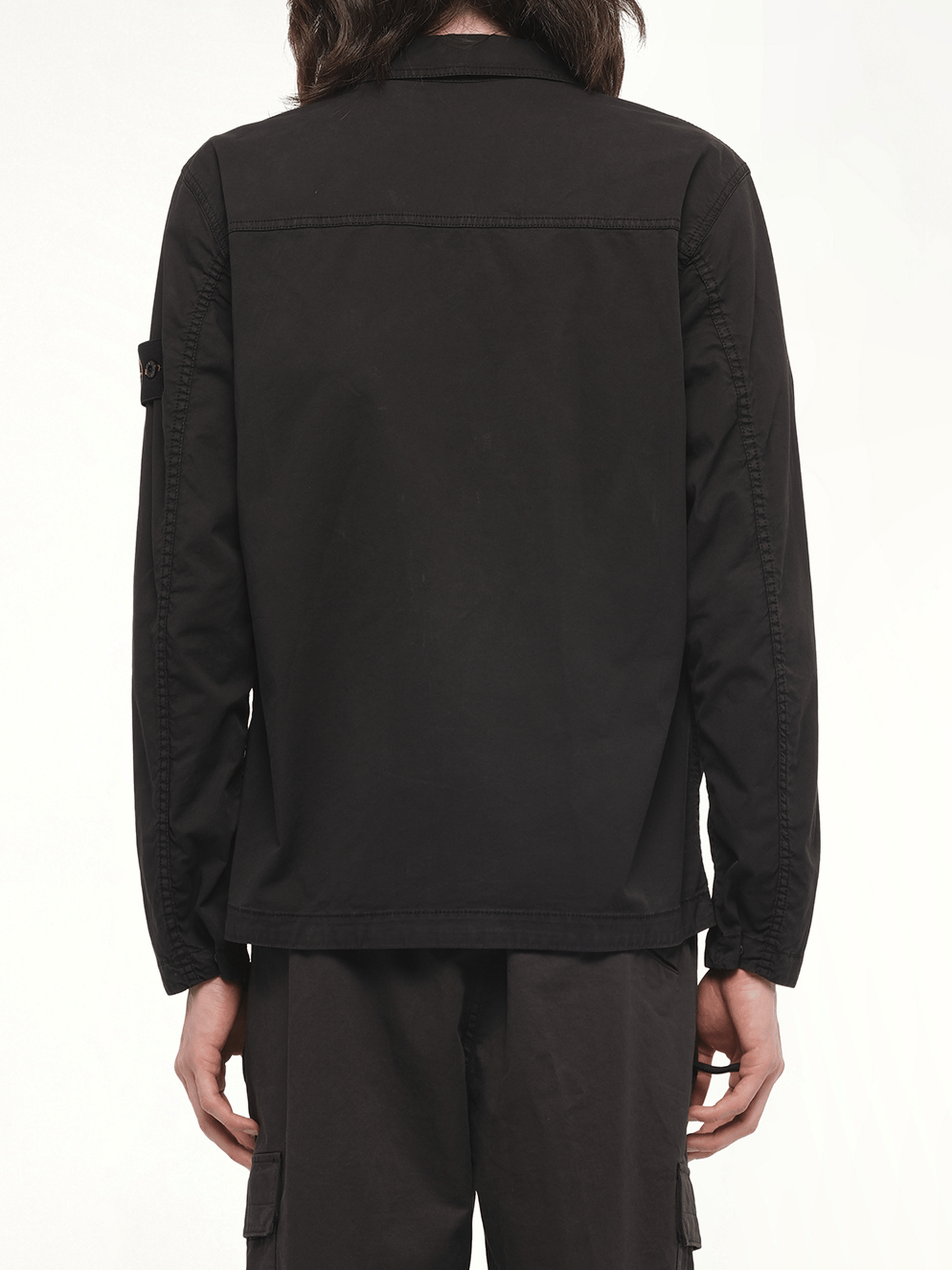 120000 Supima Overshirt in Black