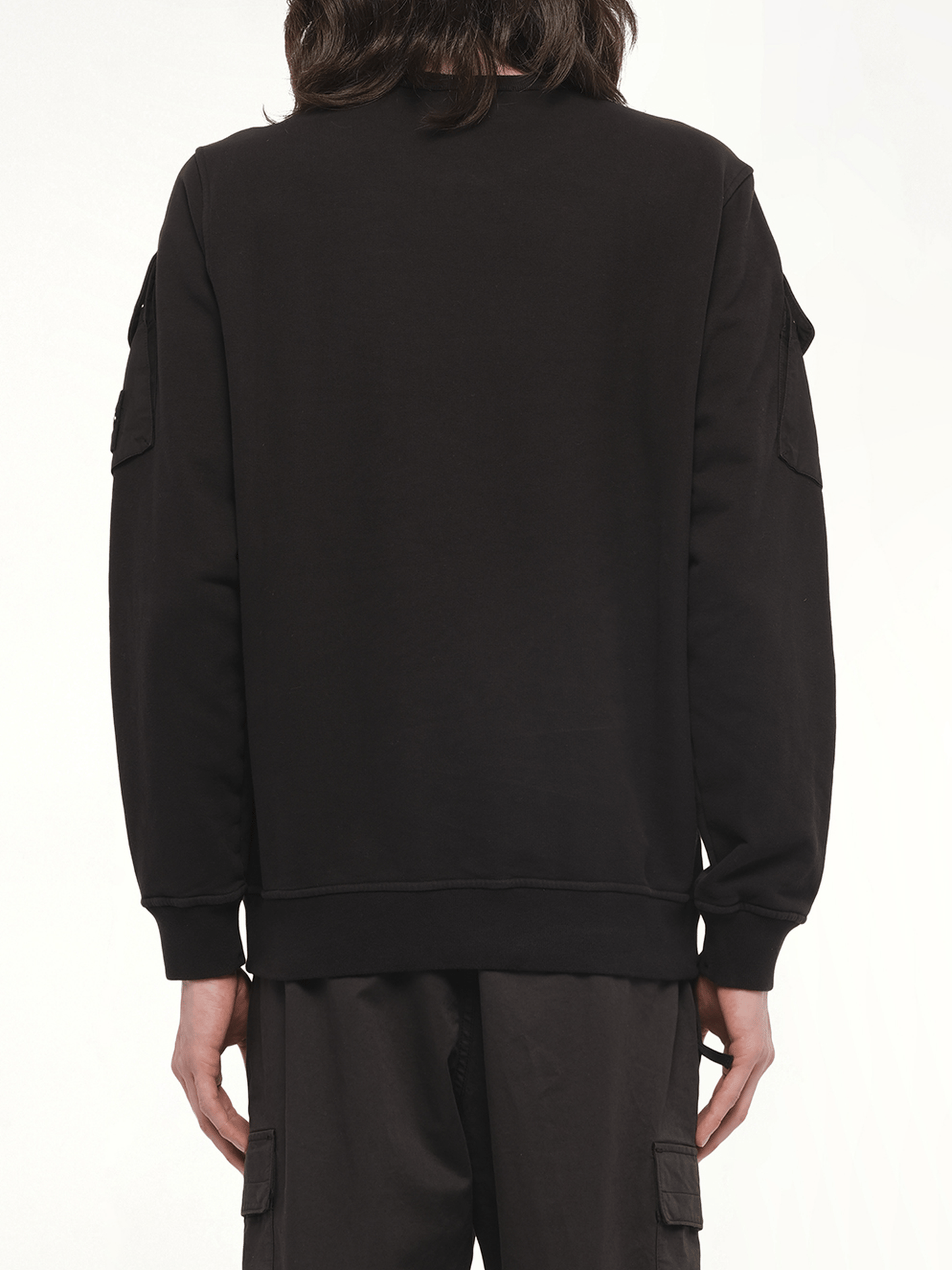 610000 Cotton Fleece Sweatshirt in Black